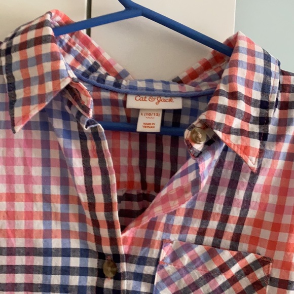 collar button down plaid shirt - Picture 8 of 9